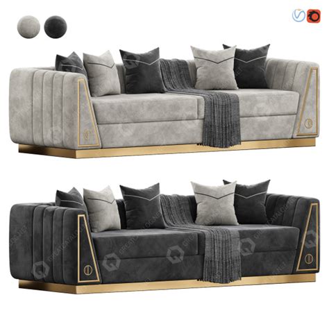 versace sofa 3d model.